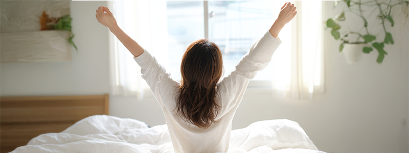 夜更かしを避け、十分な睡眠をとりましょう
